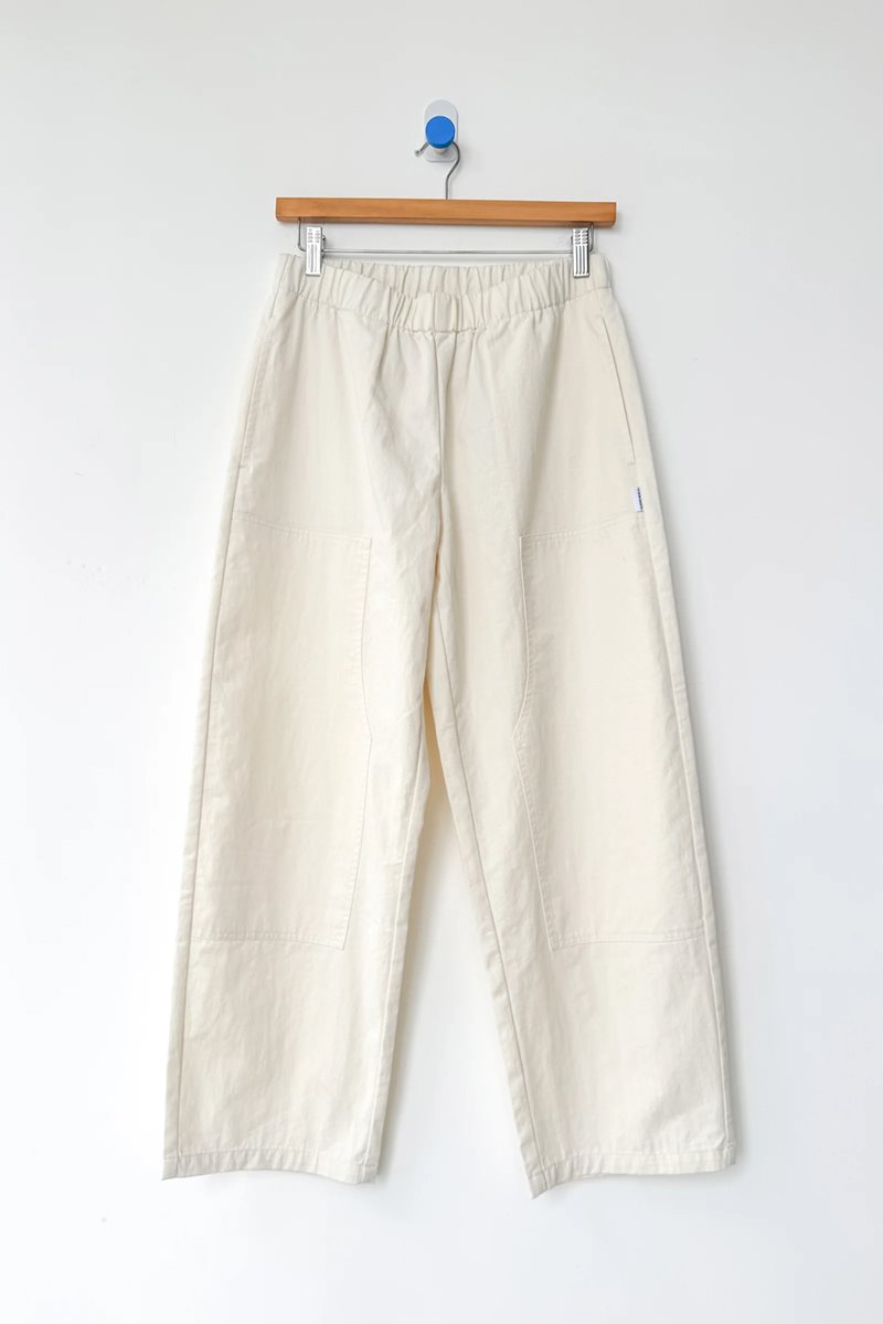 Le Bon Shoppe gardeners pant ecru side