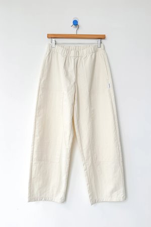 Le Bon Shoppe gardeners pant ecru side