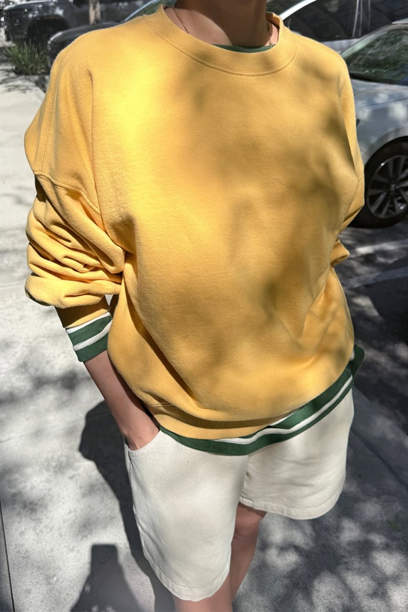 Le Bon Shoppe french terry sweatshirt  deep yellow