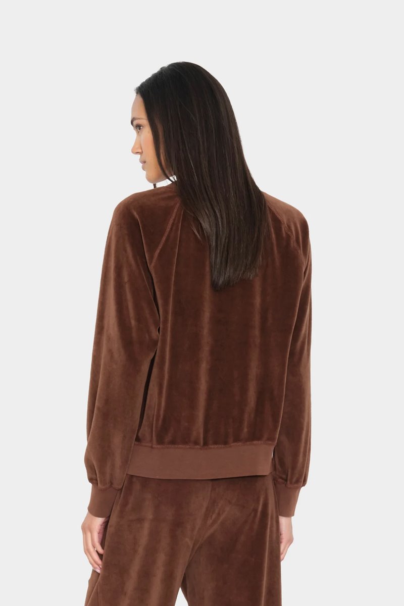 Xirena  pierre sweatshirt mocha brown back