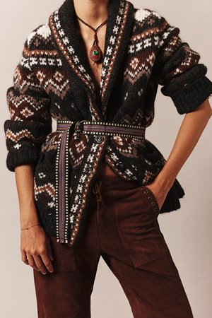 Xirena  vail cardigan creme caramel back