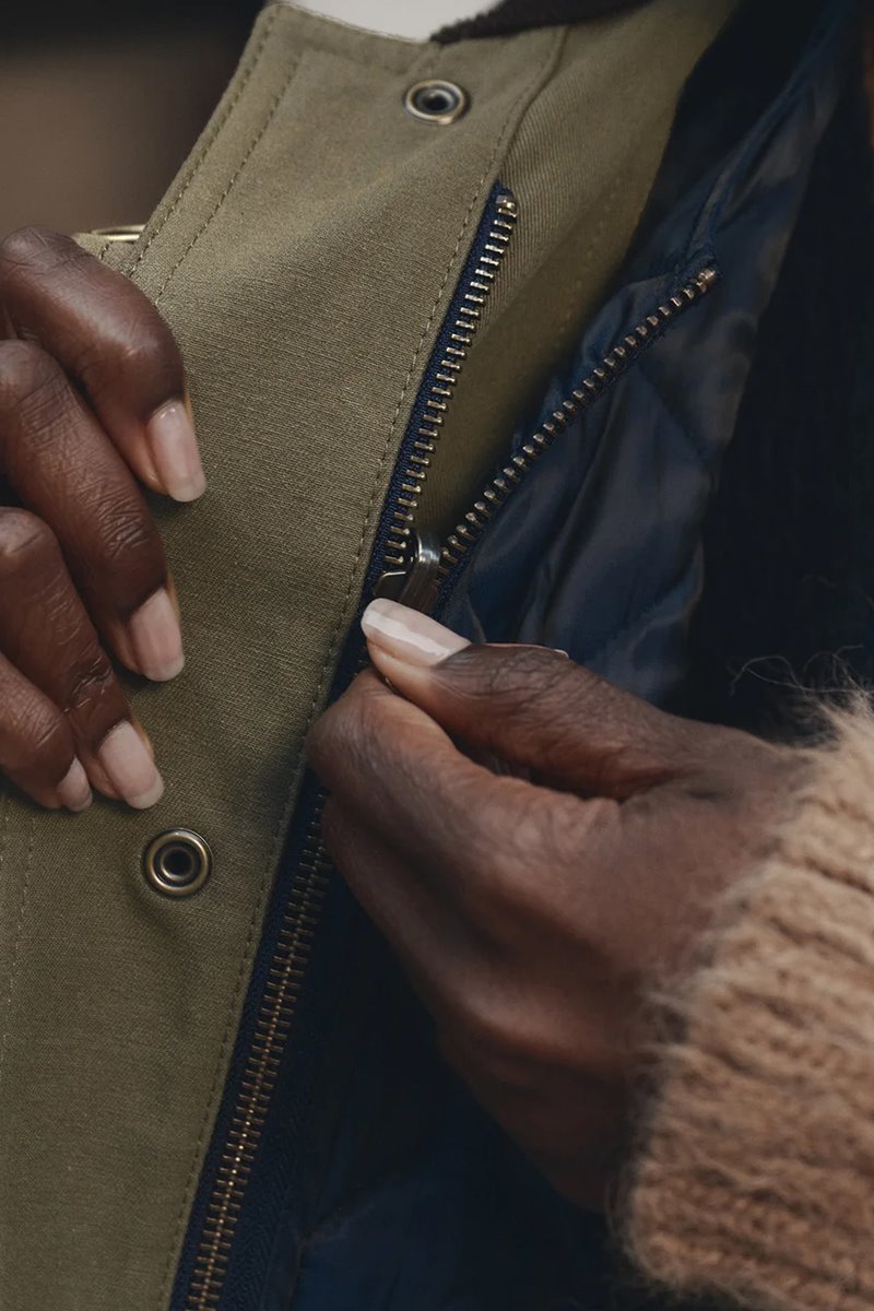 The Great the firefighter jacket detail