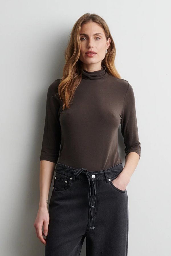 Second Female Matima Short Sleeve T Neck Dark Brown