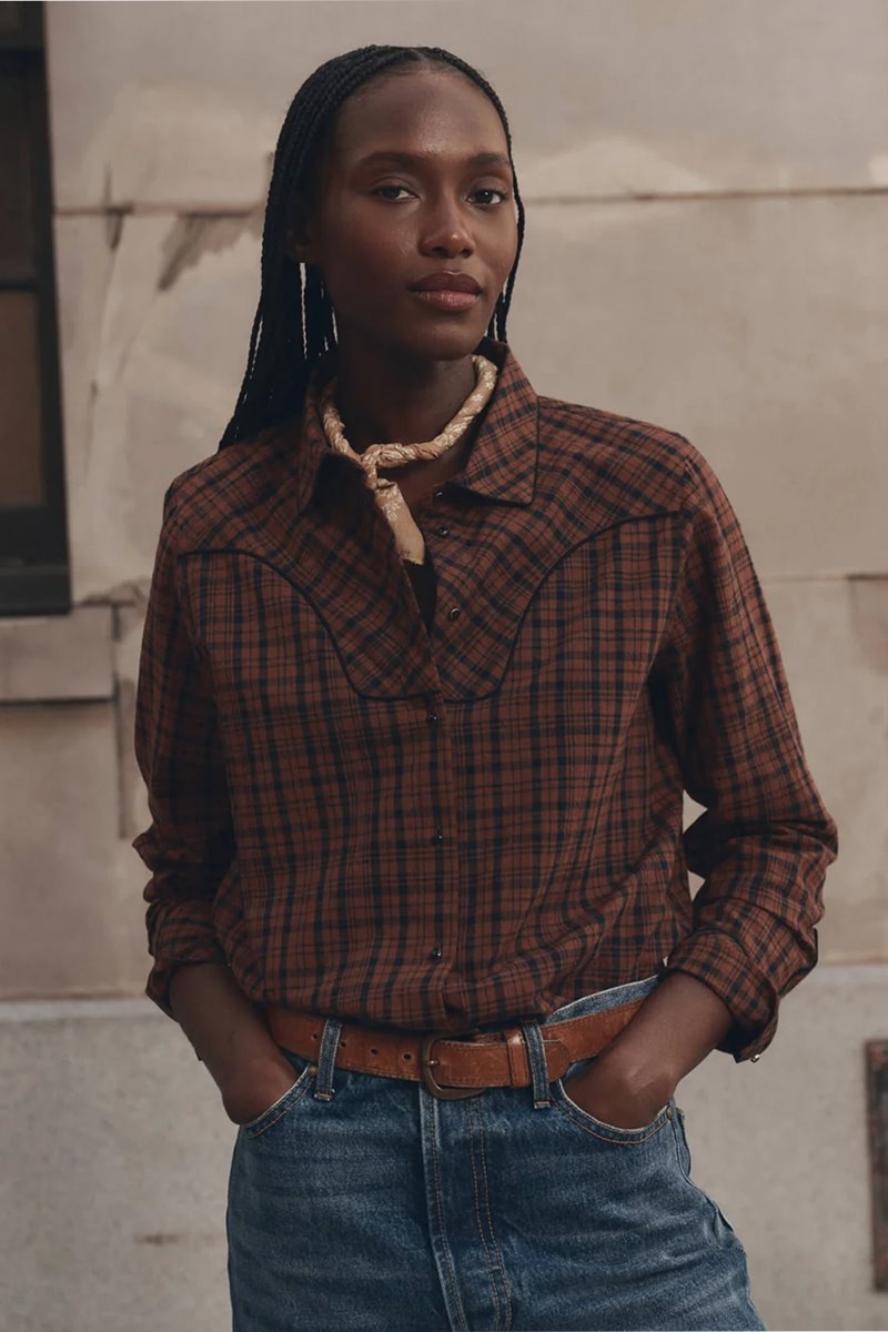 The Great the creek shirt woodcrest plaid back