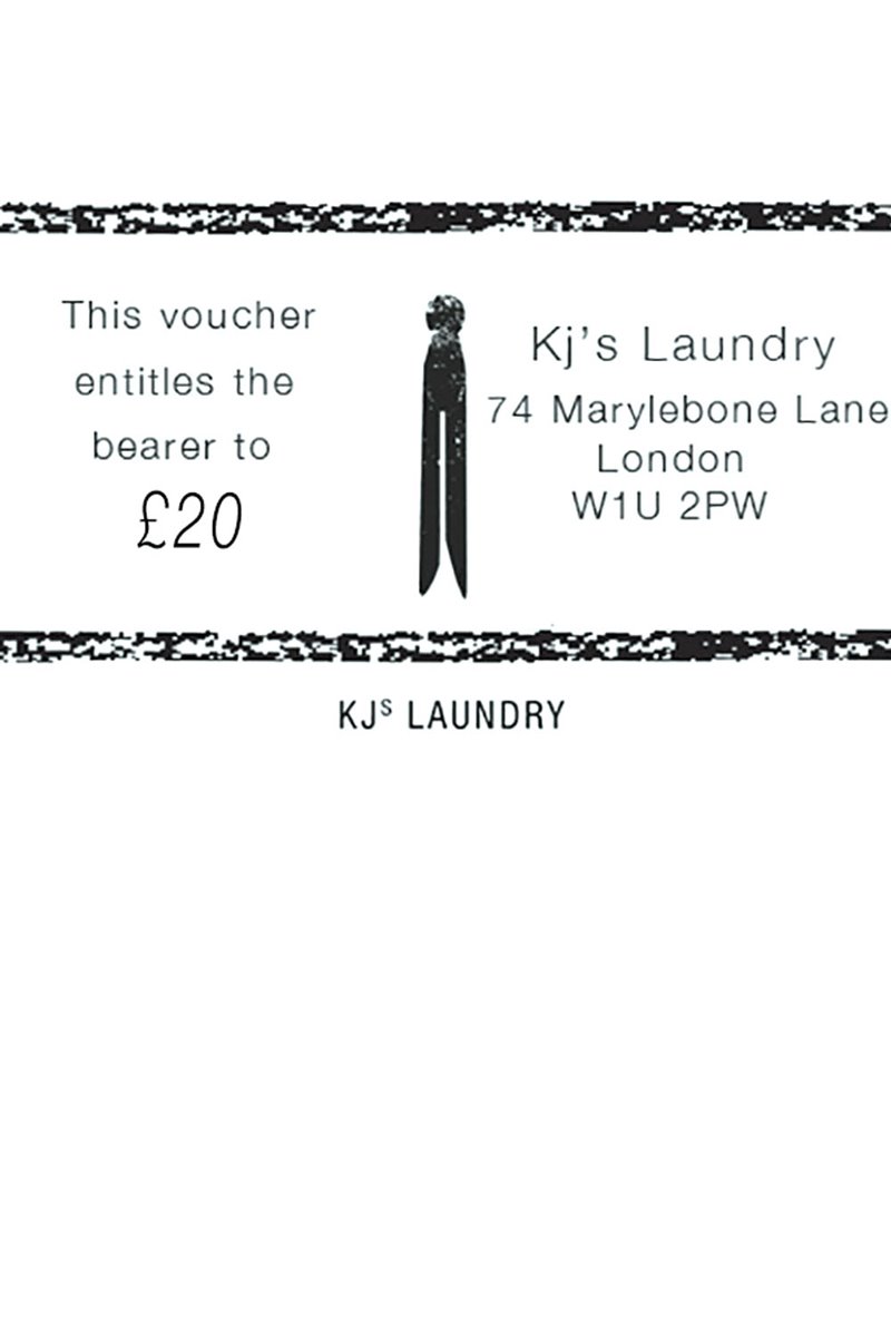 Kj's Laundry kj's laundry gift card £20  