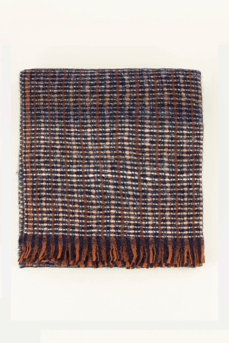 Sessun pio niu scarf blue denim