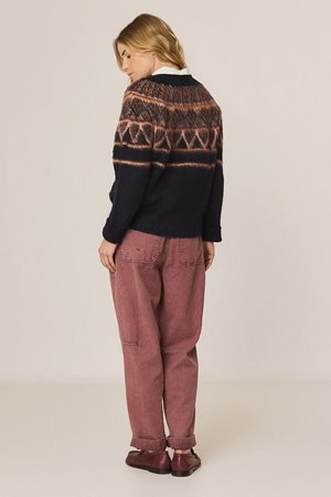 Indi & Cold  jacquard knit side