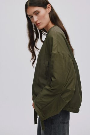 Rabens Saloner glod arched jacket army green
