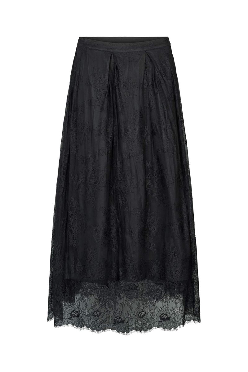 Rabens Saloner laced skirt black side