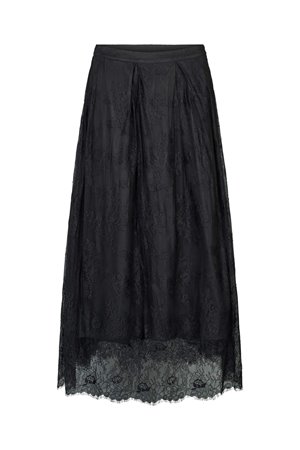 Rabens Saloner laced skirt black side