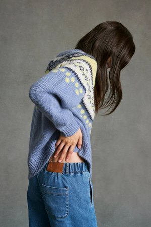 HOD Paris garance cardigan sky detail