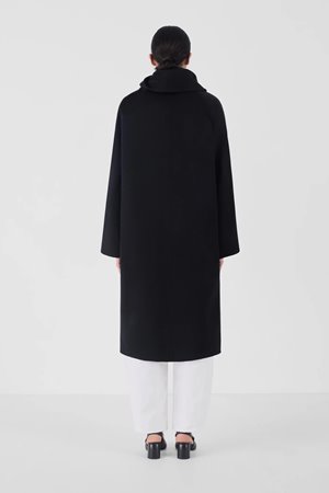 Masscob uma coat black side