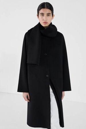 Masscob uma coat black detail