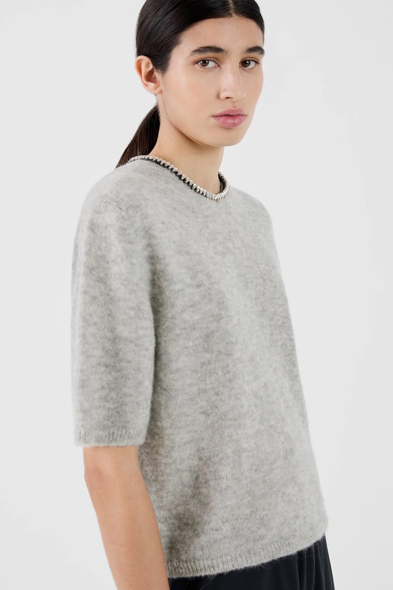 Masscob simon knit light grey side