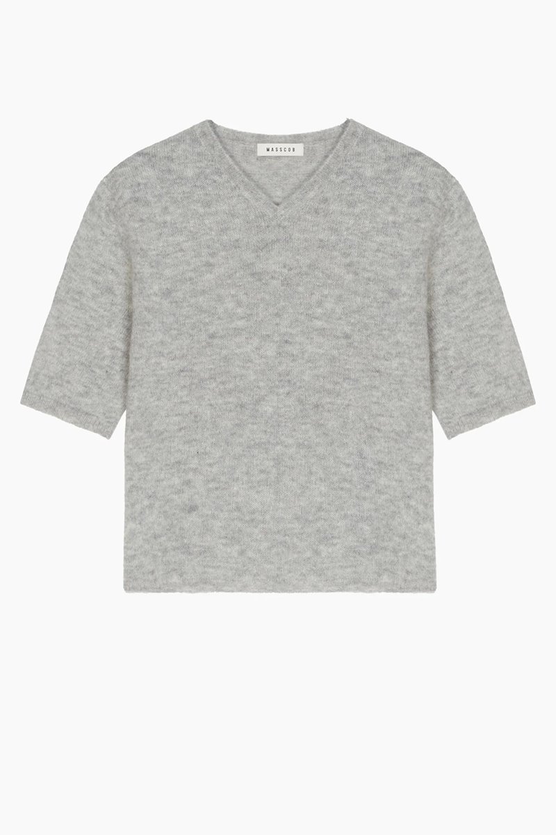 Masscob simon knit light grey detail