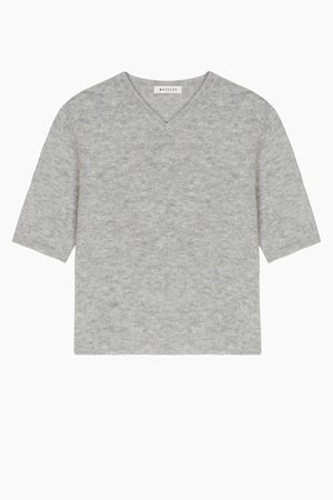 Masscob simon knit light grey detail