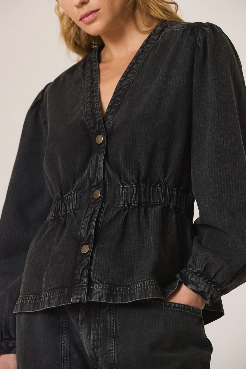 Indi & Cold  washed cotton jacket back