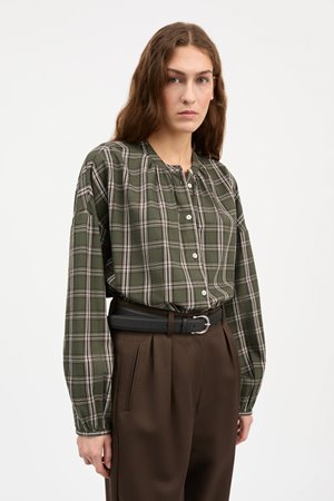 Skall Studio cilla shirt green/white check