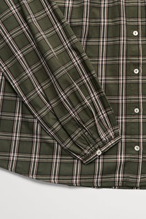 Skall Studio cilla shirt green/white check detail