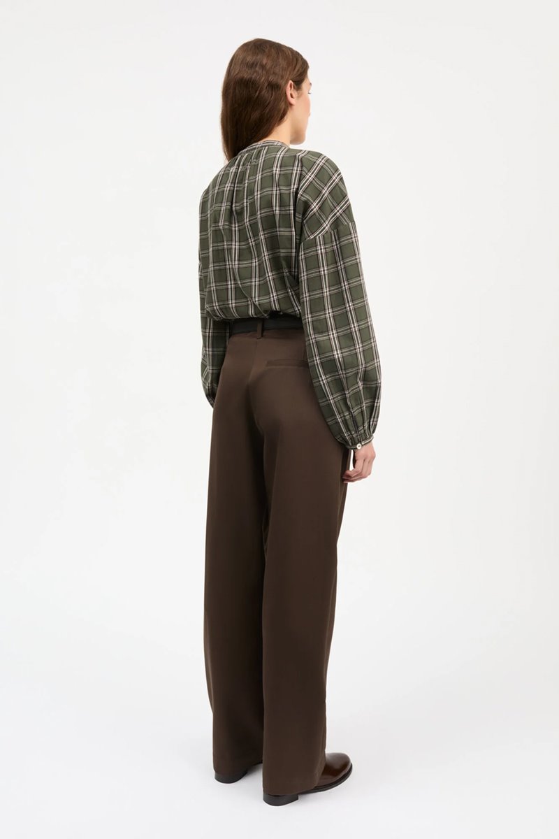 Skall Studio cilla shirt green/white check back
