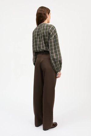 Skall Studio cilla shirt green/white check back