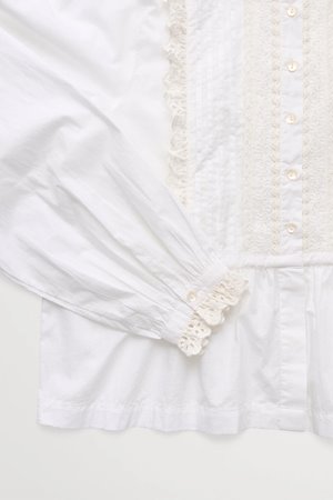 Skall Studio lesley shirt white detail