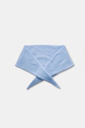 Le Bon Shoppe cashmere bandana powder blue