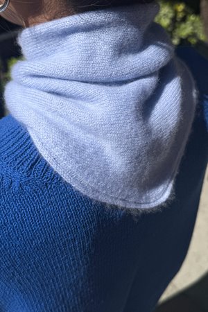 Le Bon Shoppe cashmere bandana powder blue side