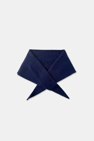 Le Bon Shoppe cashmere bandana navy back