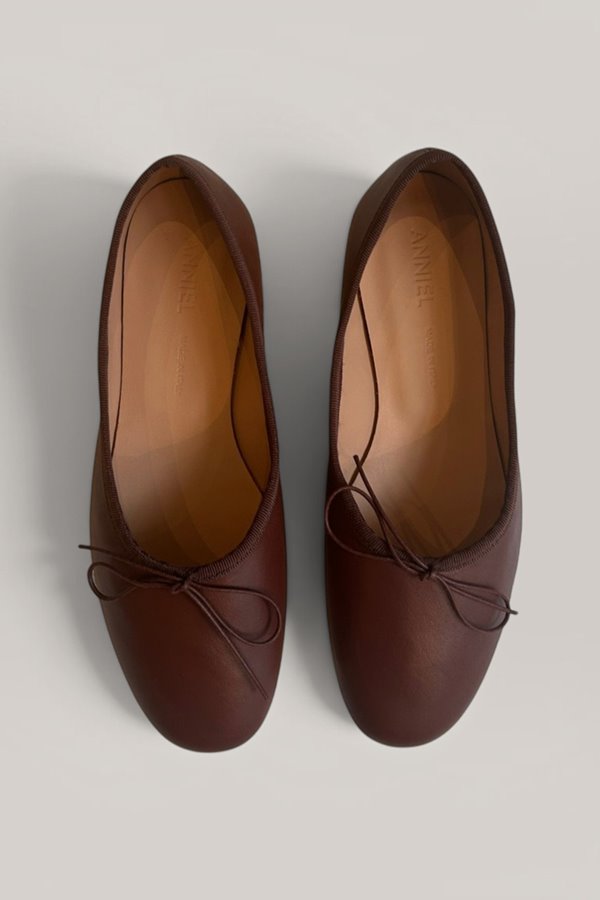 Anniel  Sogno Leather Ballet Pump Porto