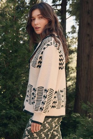 The Great the chalet cardigan back