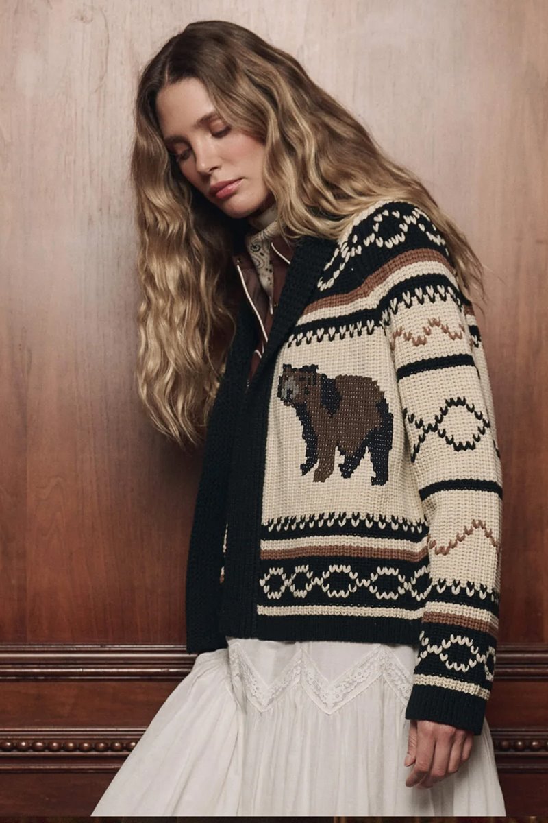 The Great the bear lodge cardigan  back