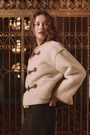 The Great the woodside toogle coat  detail