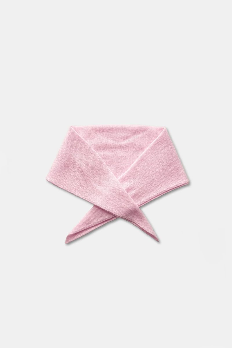 Le Bon Shoppe cashmere bandana  baby pink side