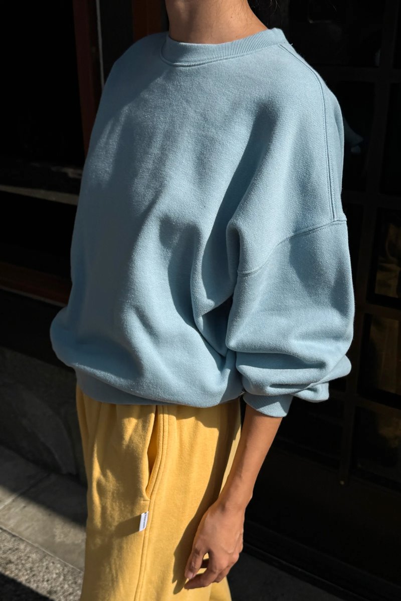 Le Bon Shoppe french terry sweat shirt dream blue detail