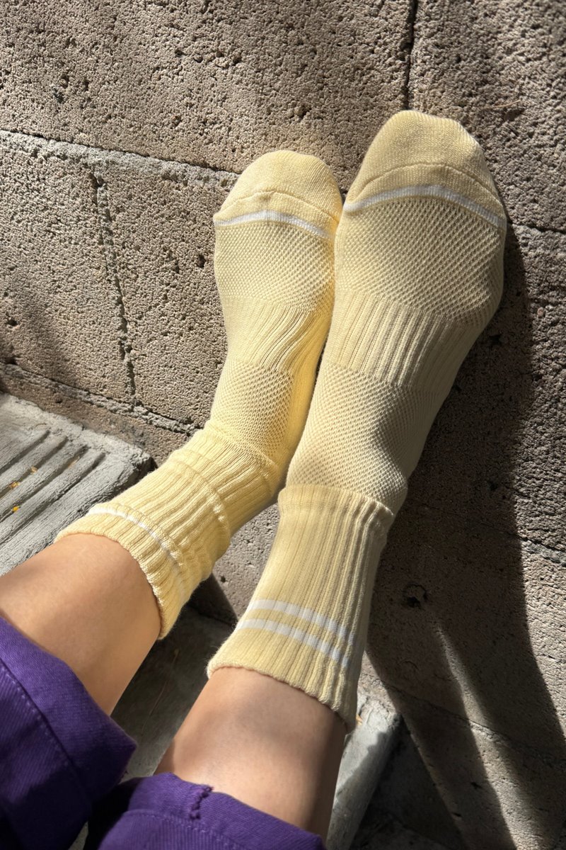 Le Bon Shoppe boyfriend sock lemonade back