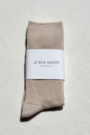 Le Bon Shoppe trouser sock eggnog