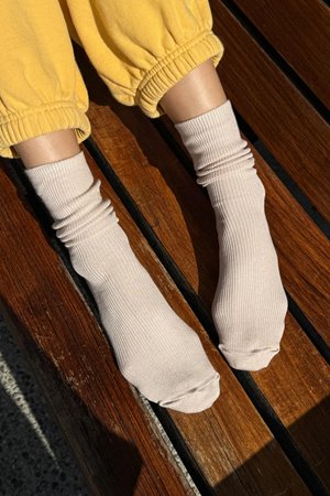 Le Bon Shoppe trouser sock eggnog back