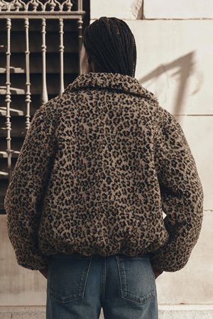 The Great the vail jacket leopard detail