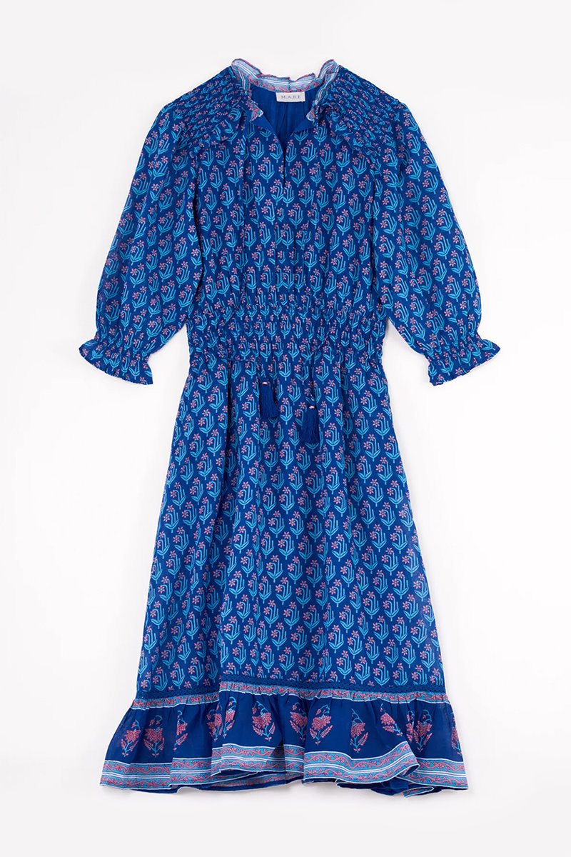 M.A.B.E delfi print dress