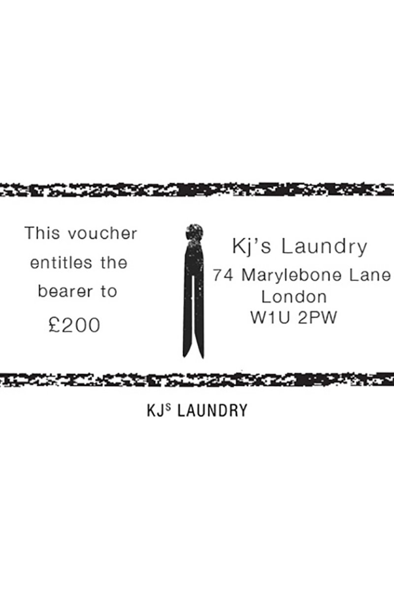 Kj's Laundry kj's laundry gift card £200