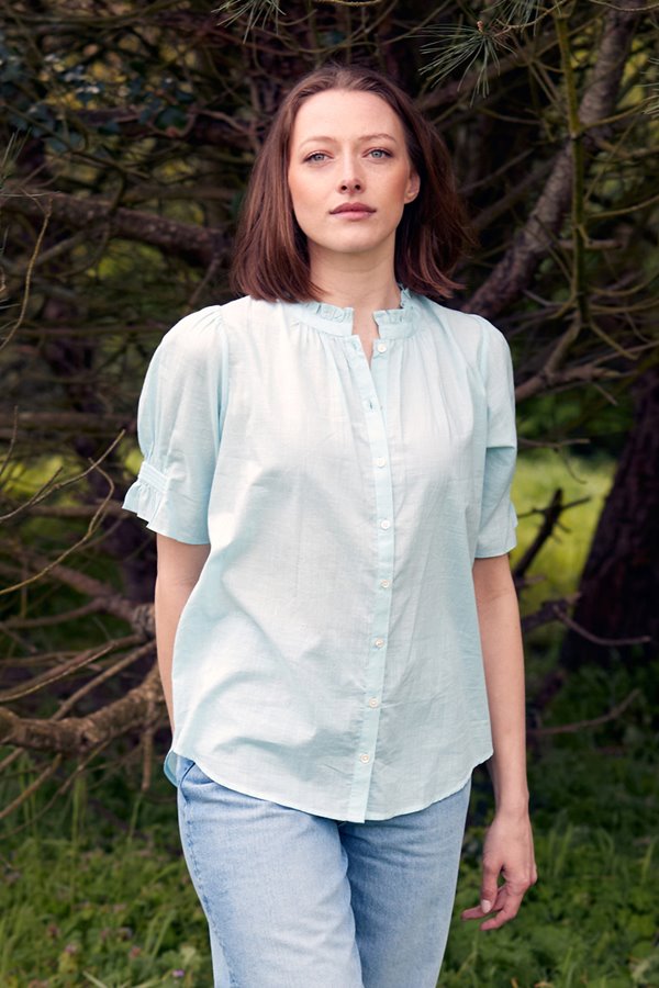 Kj's Laundry mabel top - pale blue