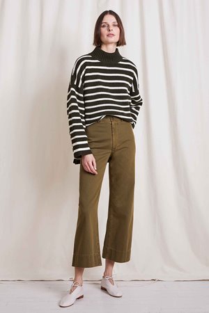 Apiece Apart chino merida pant - olive Apiece Apart chino merida pant - olive