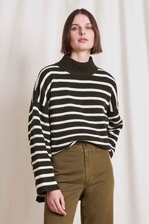 Apiece Apart chino merida pant - olive detail Apiece Apart chino merida pant - olive detail