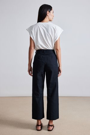 Apiece Apart classic merida pant black back Apiece Apart classic merida pant black back