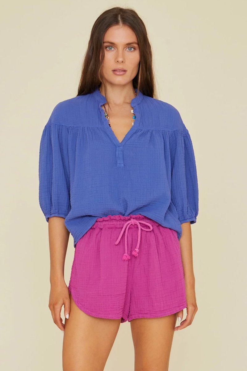 Xirena  clem top - blue billow