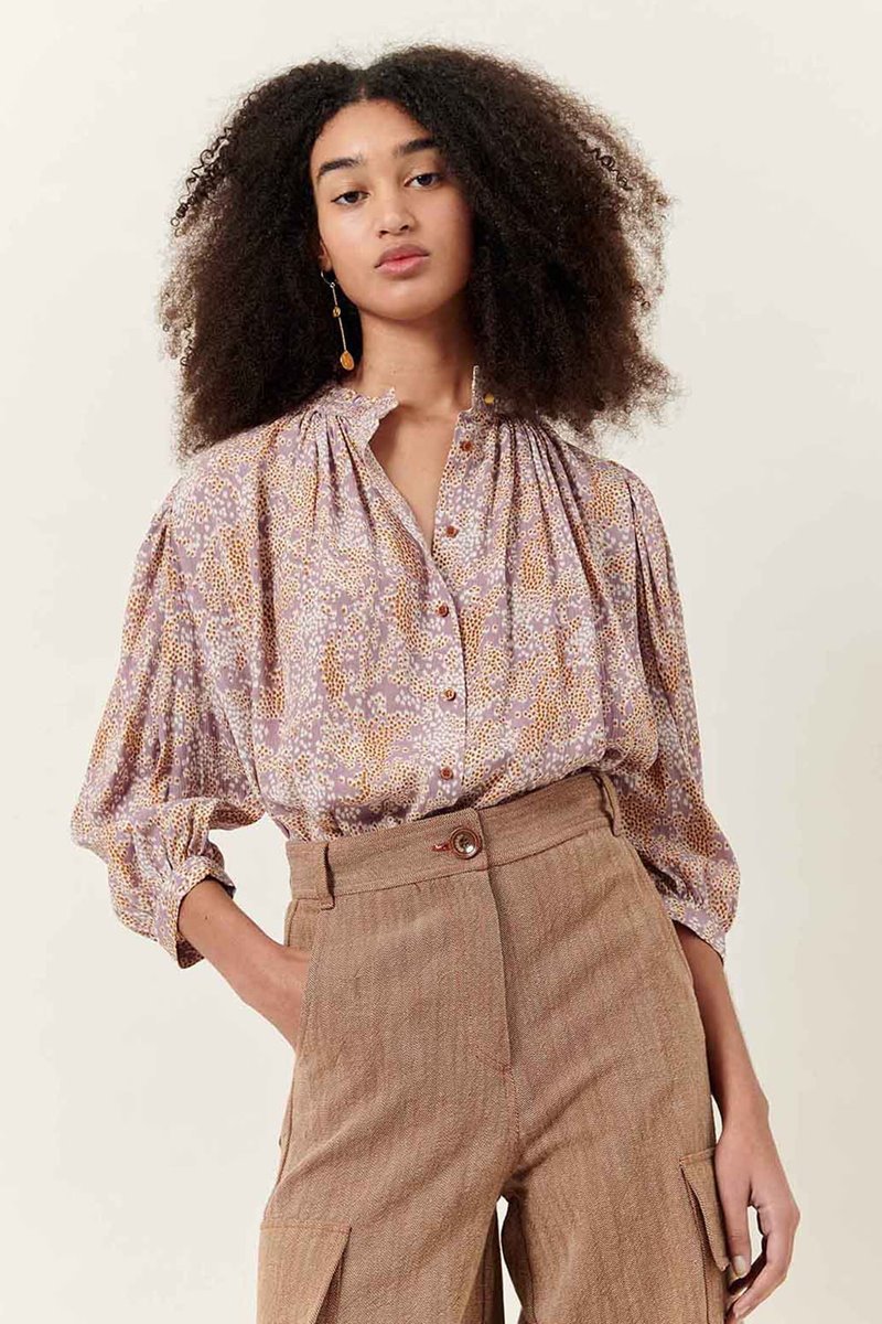 Sessun lylla blouse - orchid rain