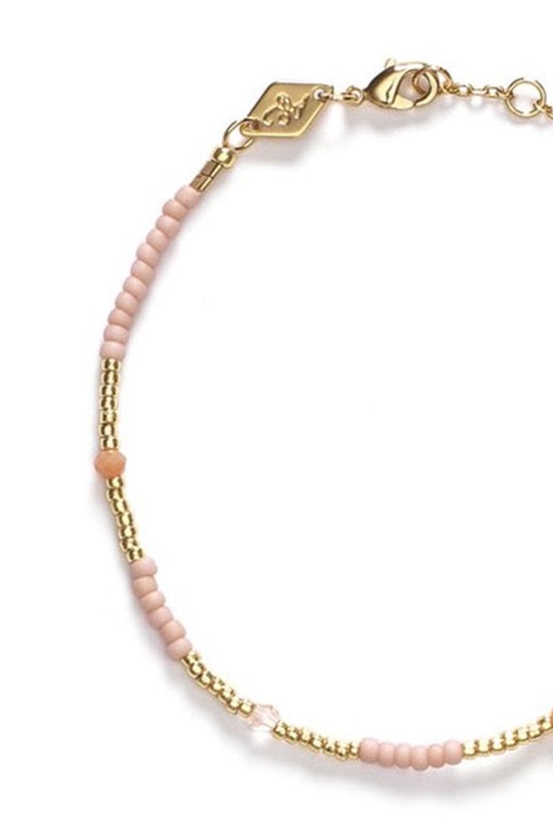 Anni Lu clemence bracelet pink sand  back