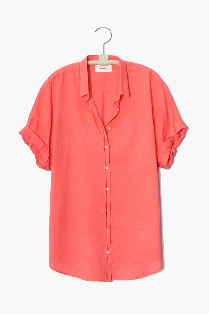 Xirena  channing shirt - coral glow