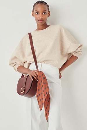 Sessun chebbi sweatshirt - sandstone back Sessun chebbi sweatshirt - sandstone back